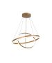 Κρεμαστό Φωτιστικό 60cm  LED 58w 6300lm 3CCT by switch on base Inlight 6095-B-Golden